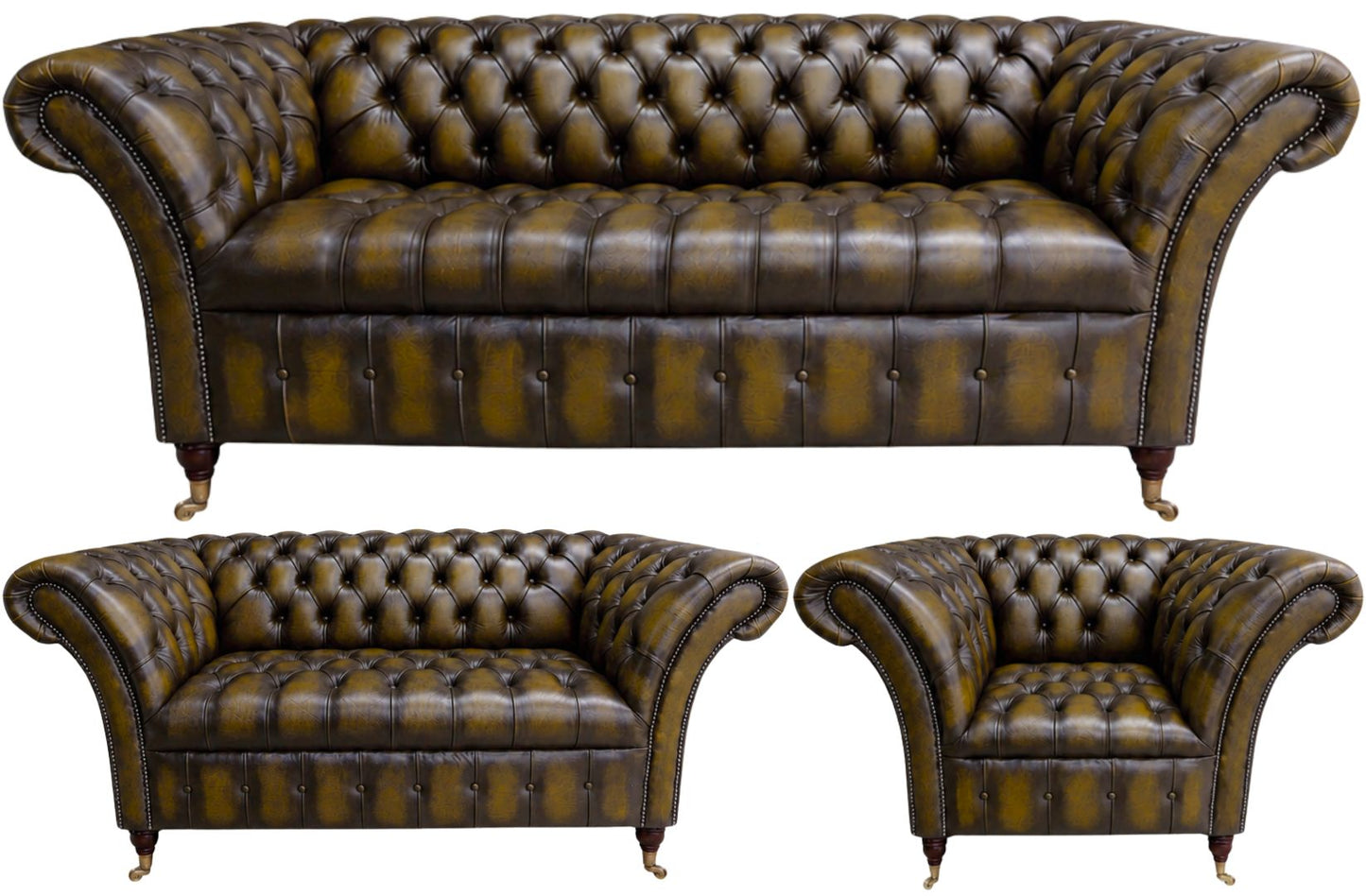 The Buckingham Chesterfield 3 Piece Suite