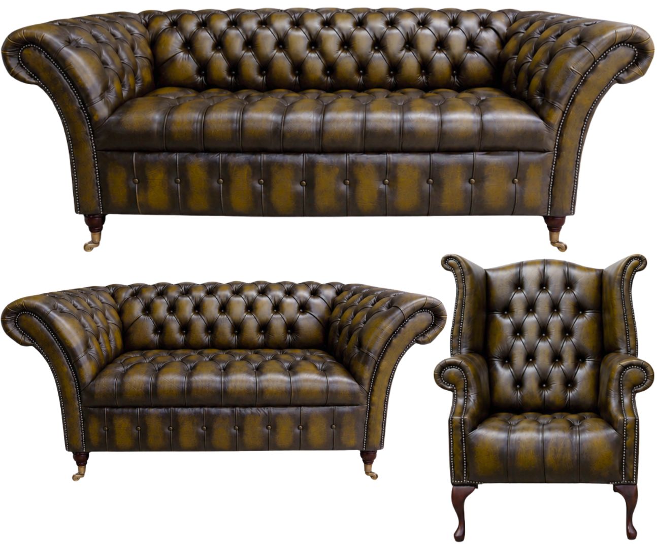 The Buckingham Chesterfield 3 Piece Suite