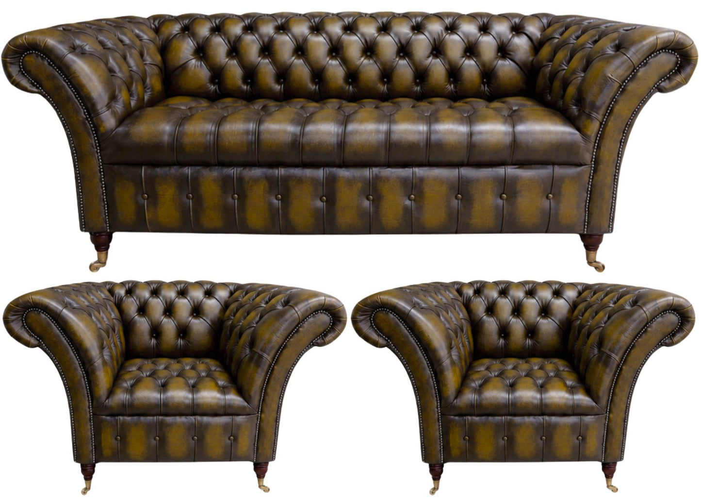 The Buckingham Chesterfield 3 Piece Suite