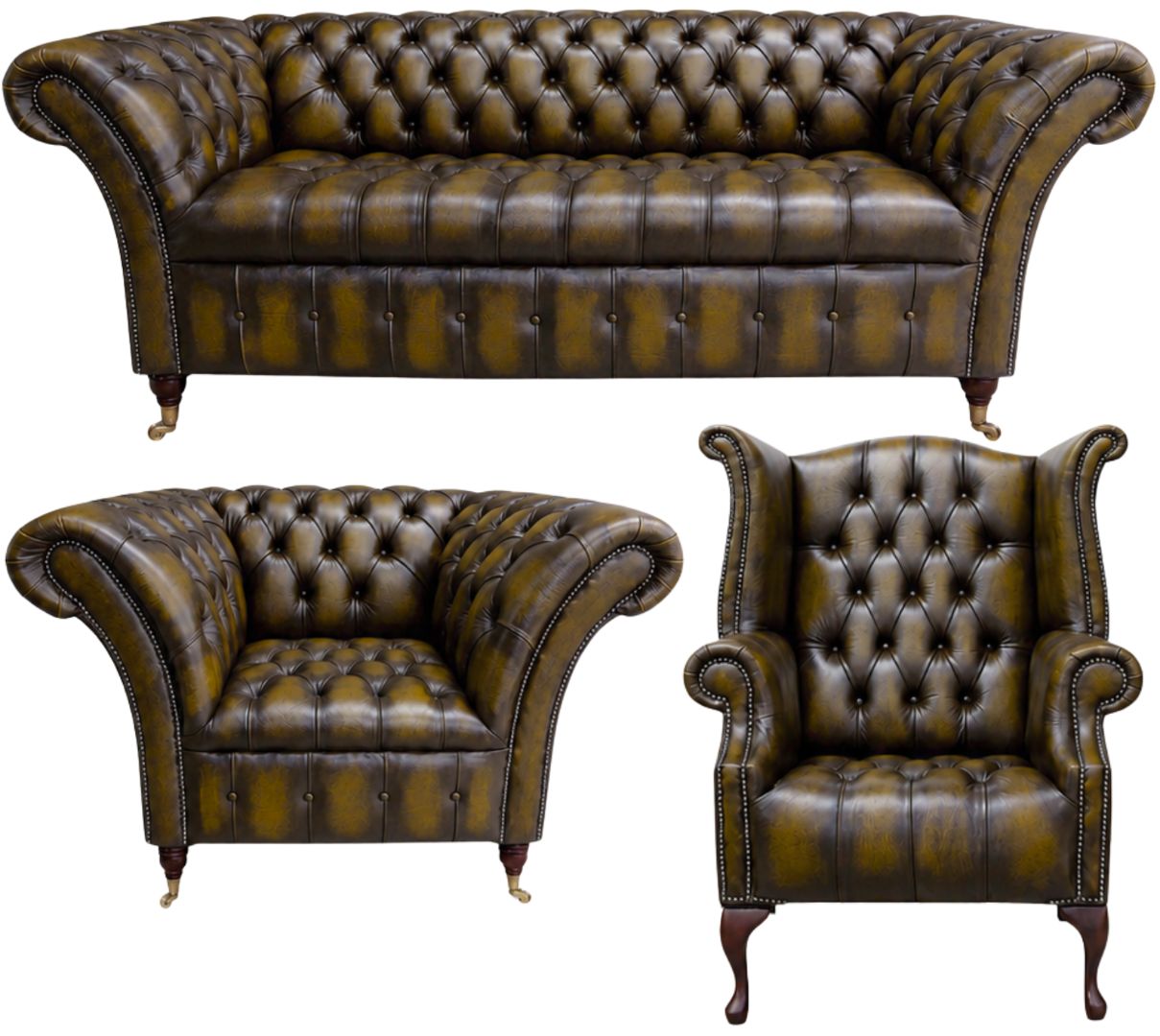 The Buckingham Chesterfield 3 Piece Suite