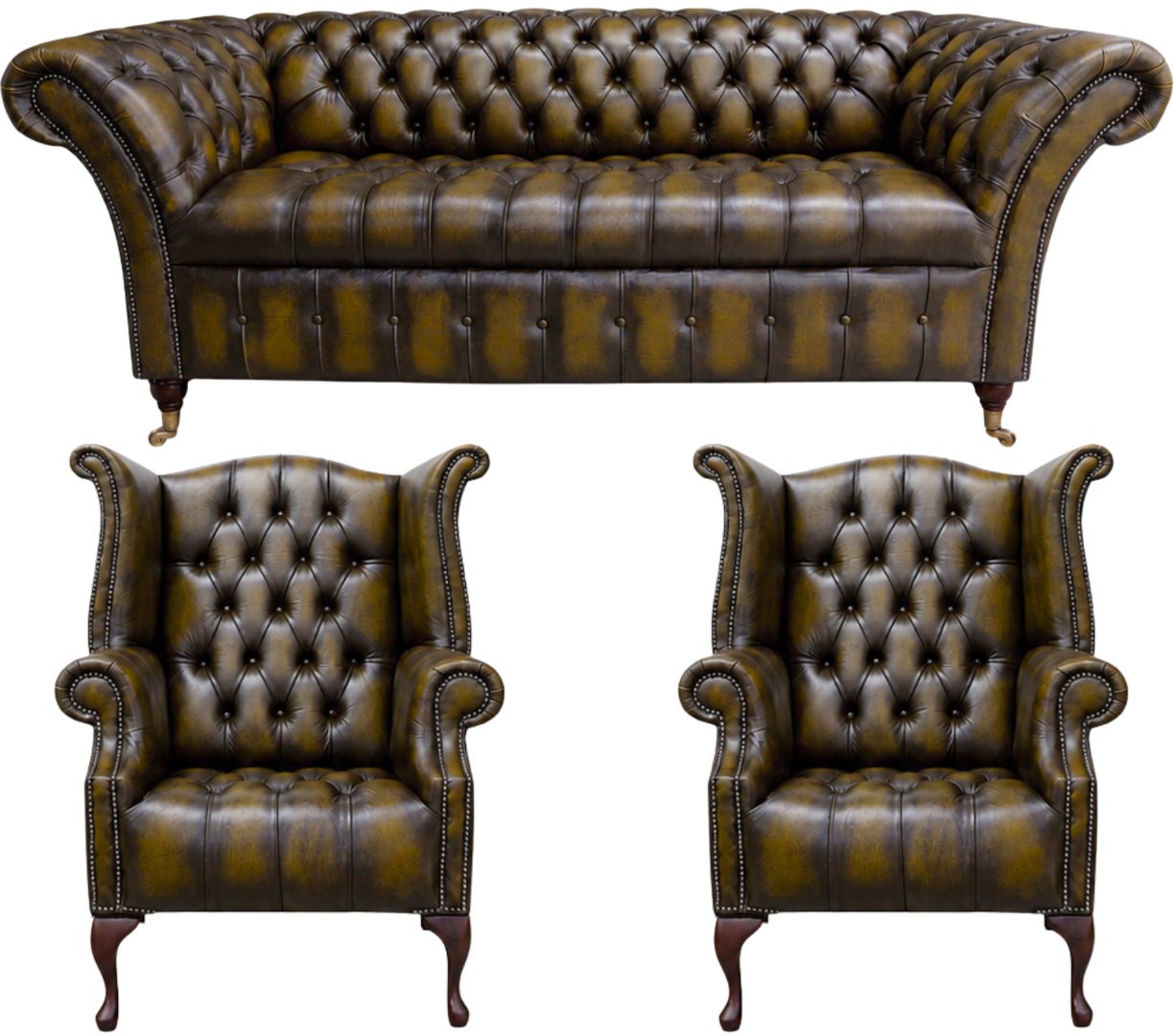 The Buckingham Chesterfield 3 Piece Suite
