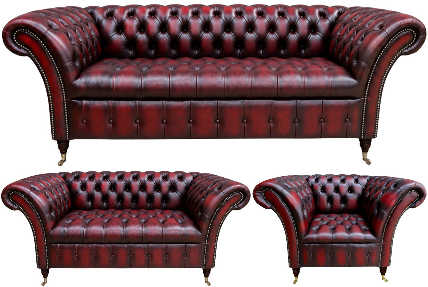 The Buckingham Chesterfield 3 Piece Suite
