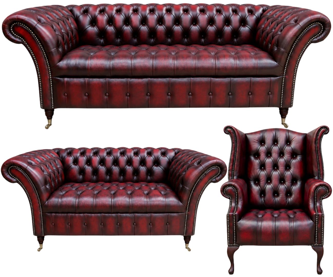 The Buckingham Chesterfield 3 Piece Suite