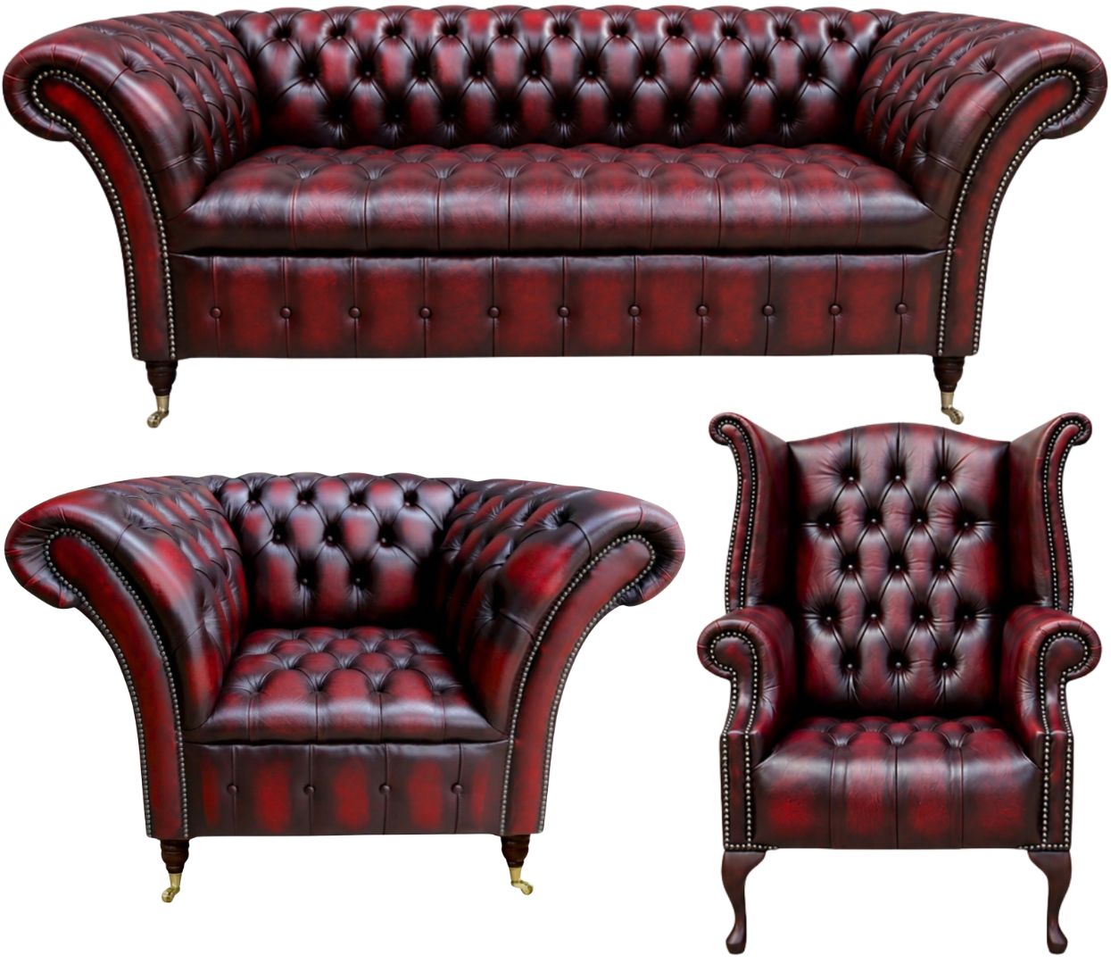 The Buckingham Chesterfield 3 Piece Suite