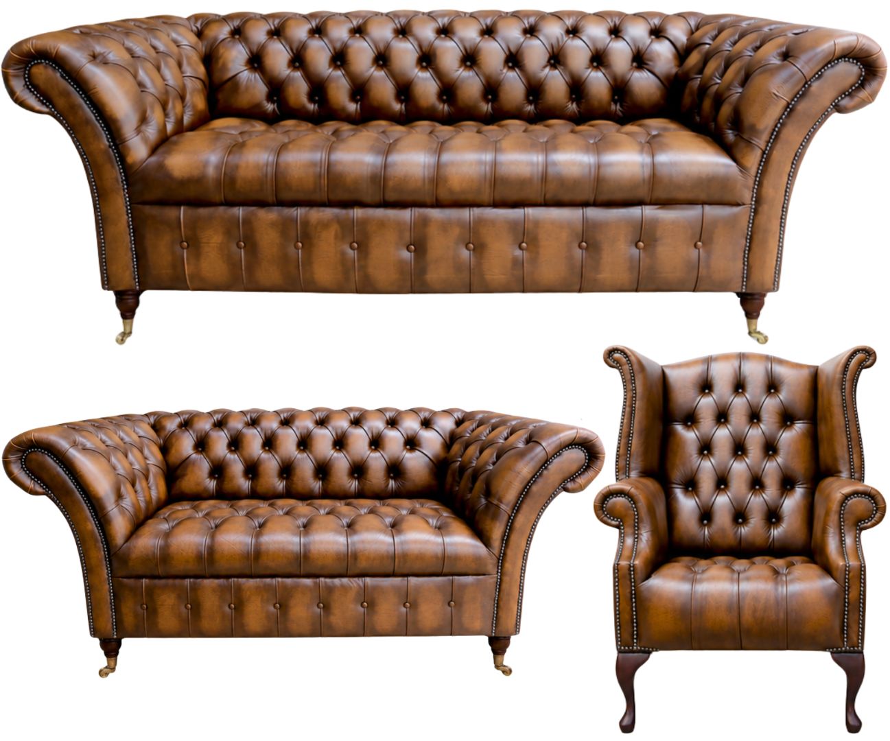 The Buckingham Chesterfield 3 Piece Suite