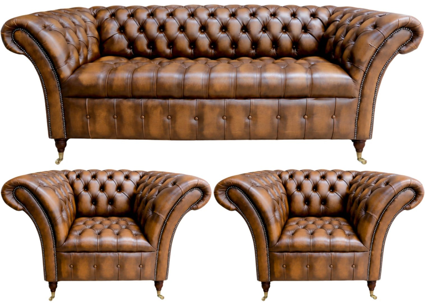 The Buckingham Chesterfield 3 Piece Suite