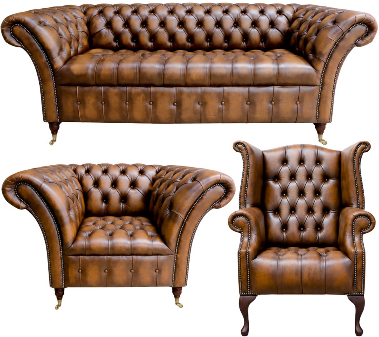 The Buckingham Chesterfield 3 Piece Suite