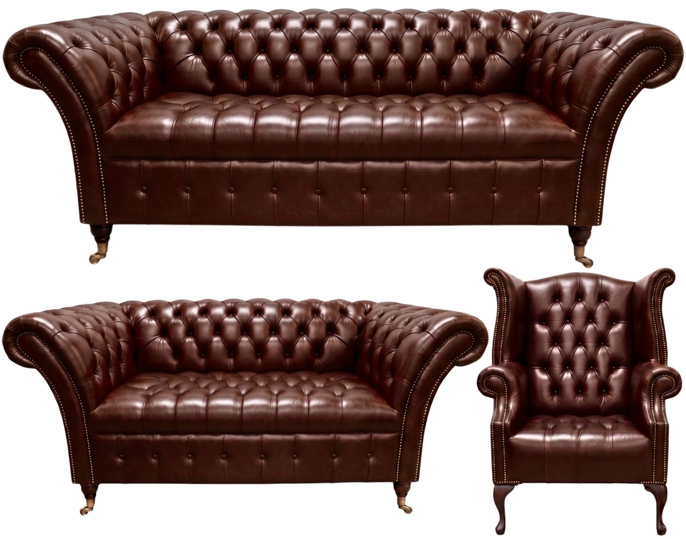 The Buckingham Chesterfield 3 Piece Suite