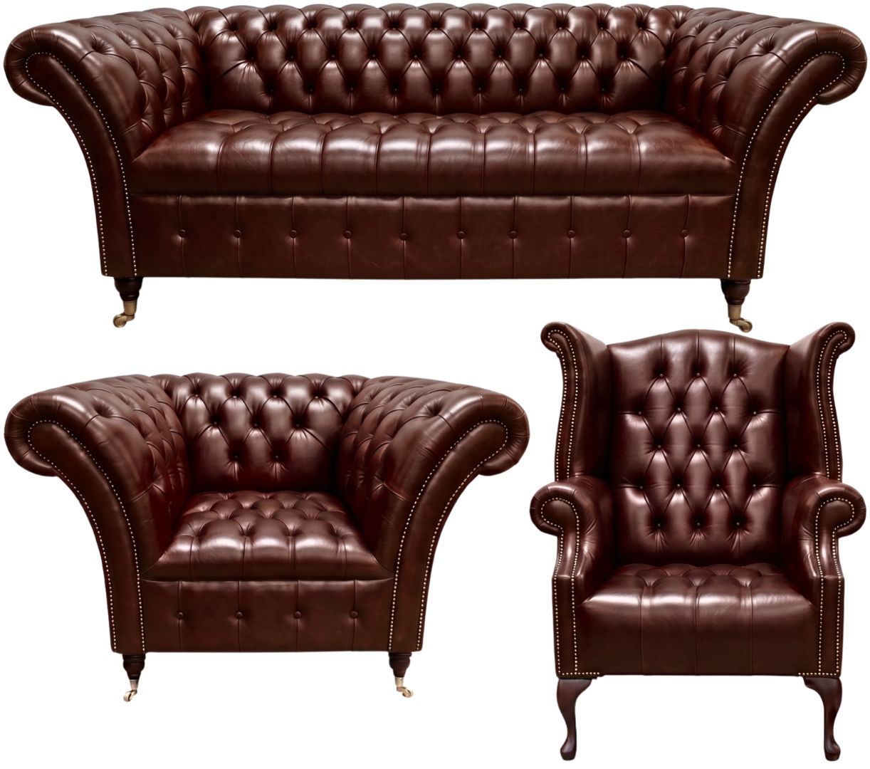 The Buckingham Chesterfield 3 Piece Suite
