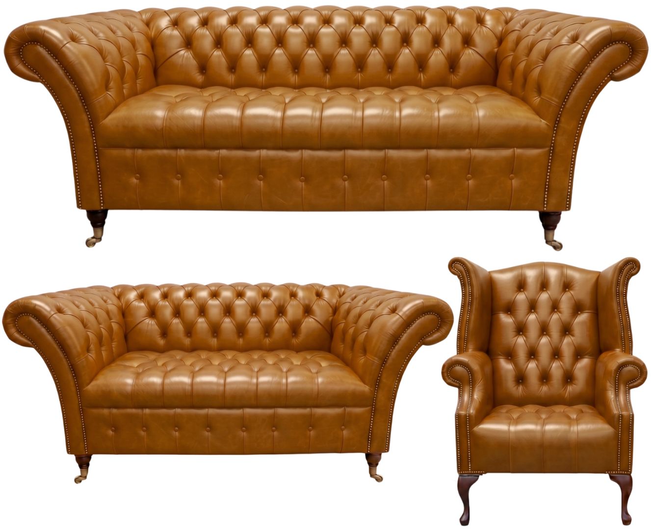 The Buckingham Chesterfield 3 Piece Suite