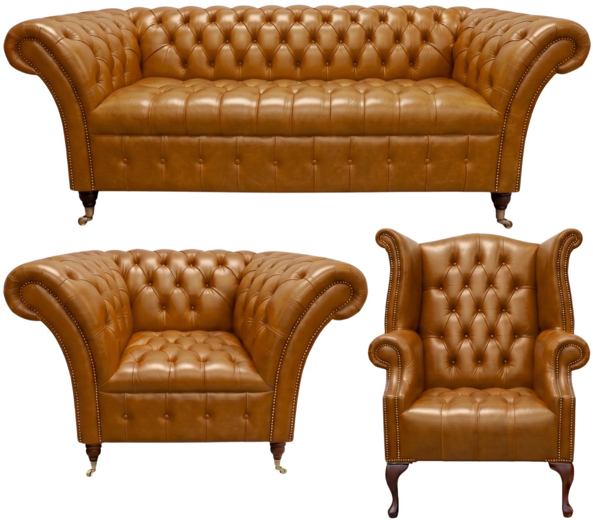The Buckingham Chesterfield 3 Piece Suite