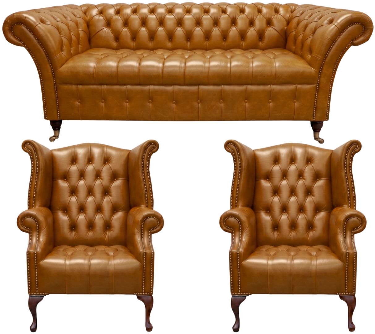 The Buckingham Chesterfield 3 Piece Suite