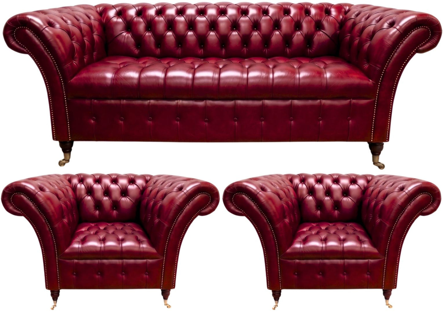 The Buckingham Chesterfield 3 Piece Suite