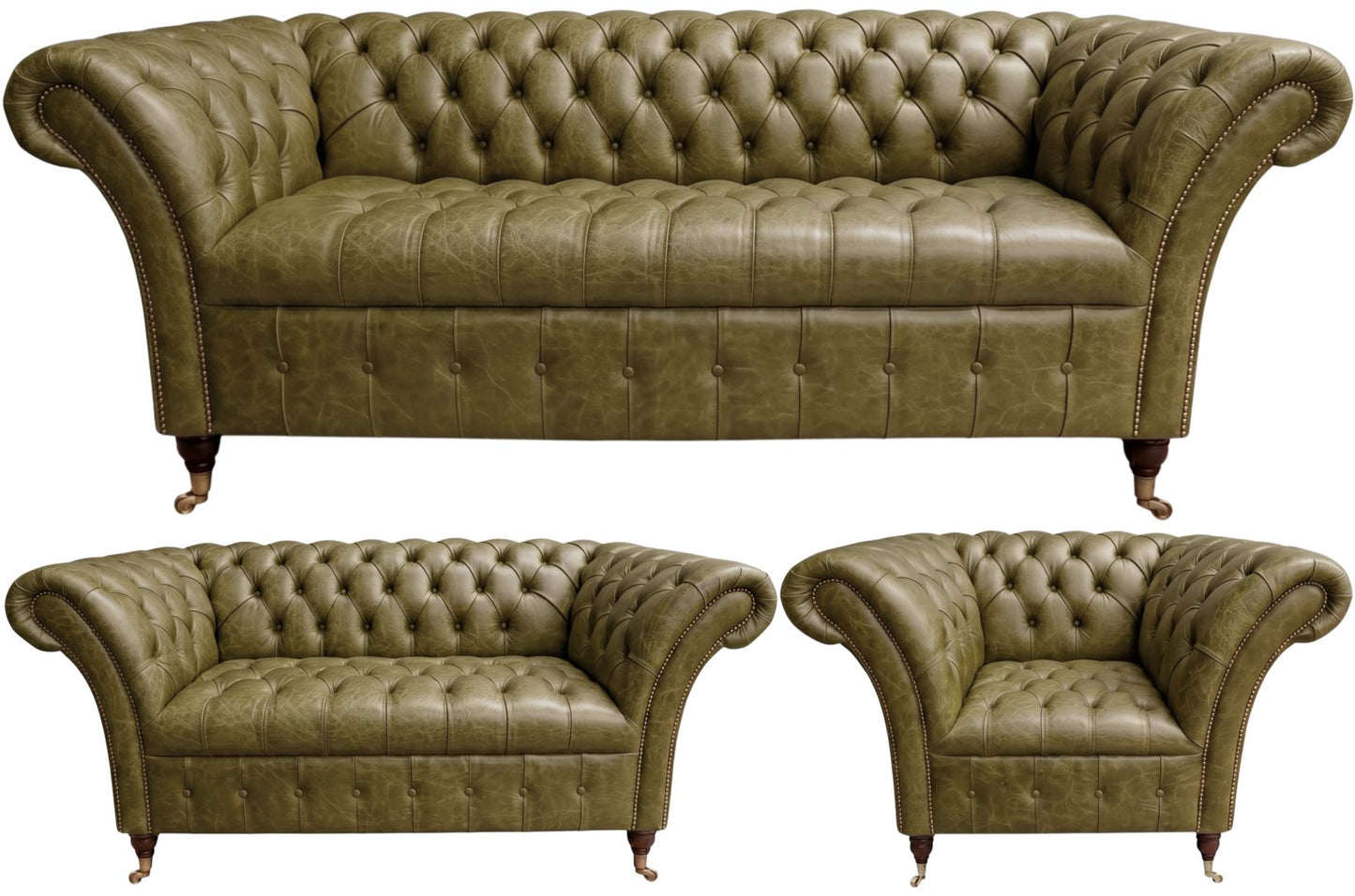 The Buckingham Chesterfield 3 Piece Suite