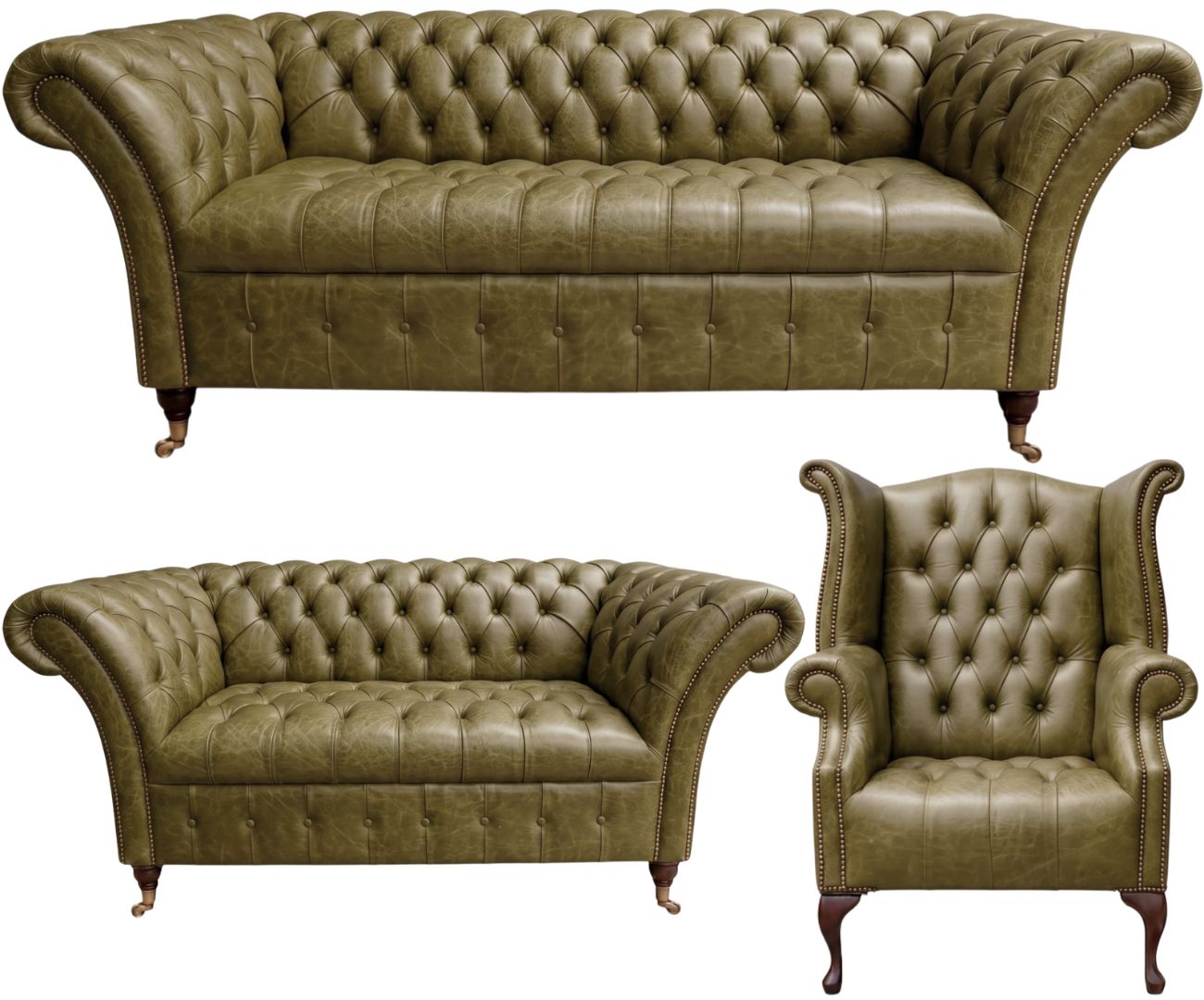 The Buckingham Chesterfield 3 Piece Suite