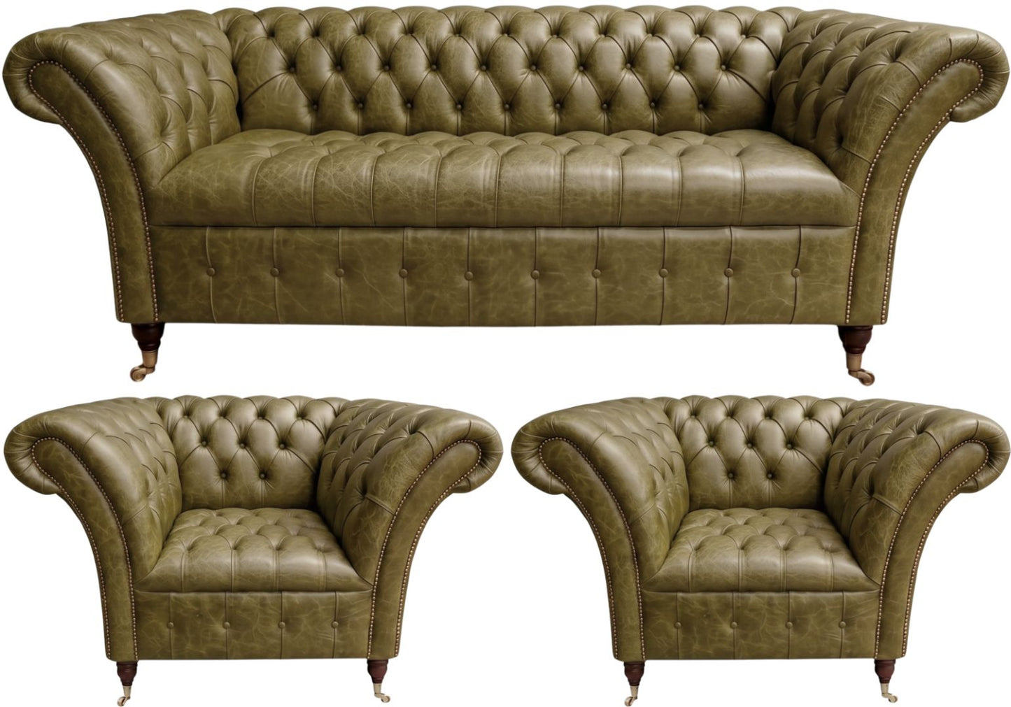 The Buckingham Chesterfield 3 Piece Suite