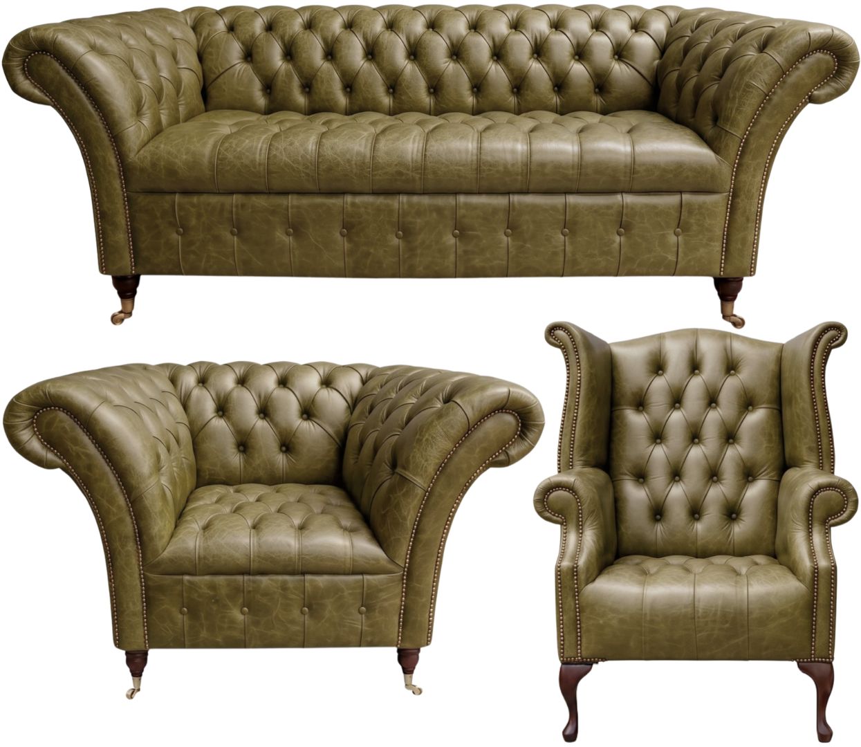 The Buckingham Chesterfield 3 Piece Suite