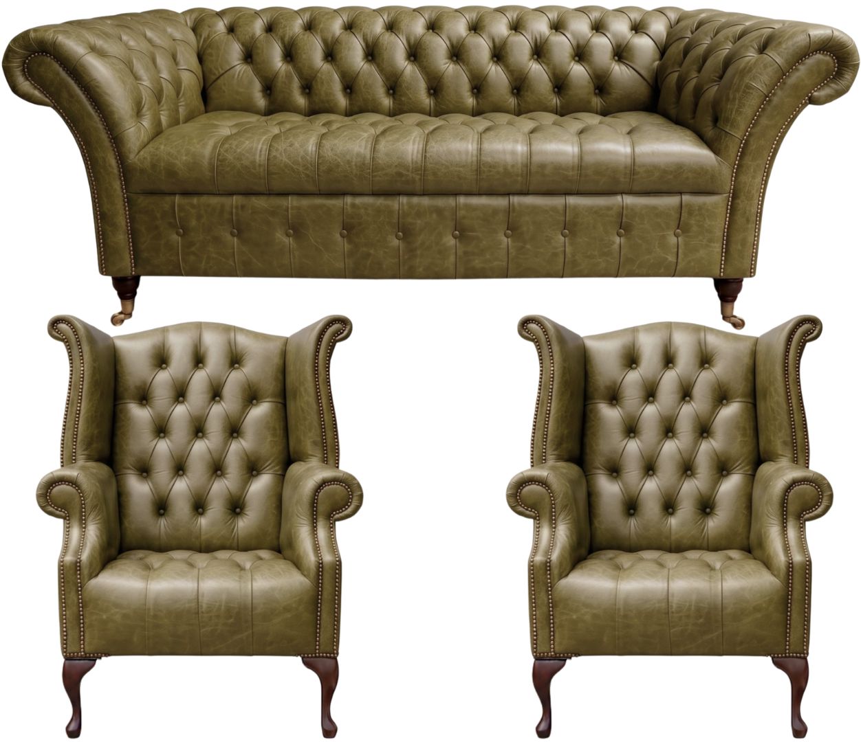The Buckingham Chesterfield 3 Piece Suite
