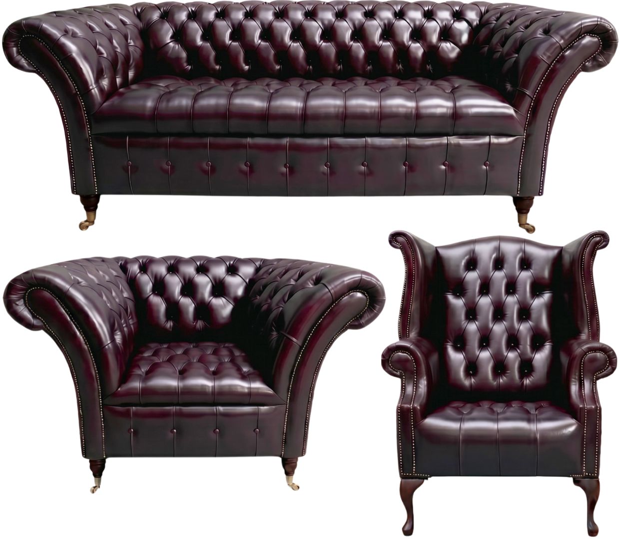 The Buckingham Chesterfield 3 Piece Suite