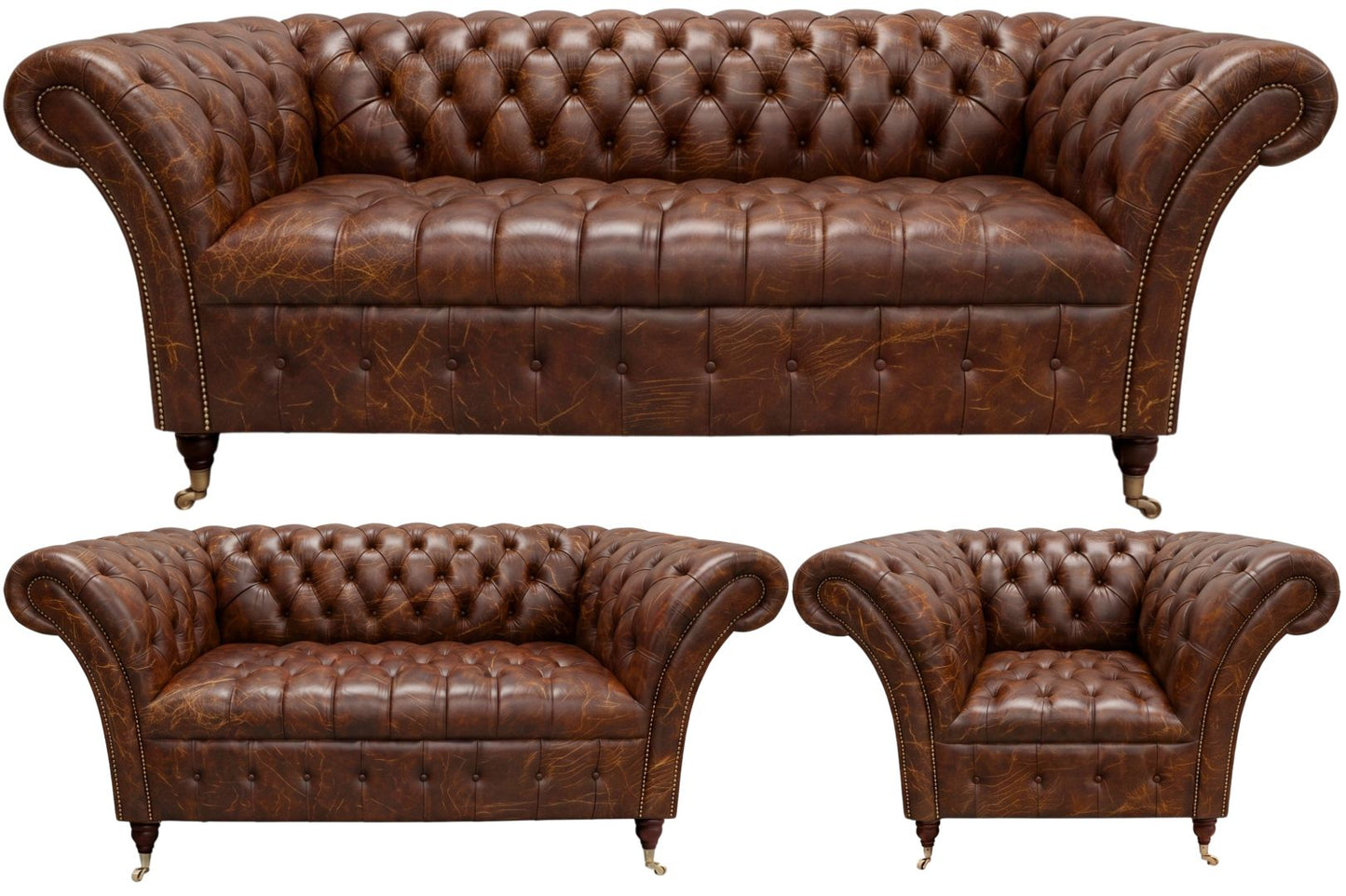 The Buckingham Chesterfield 3 Piece Suite