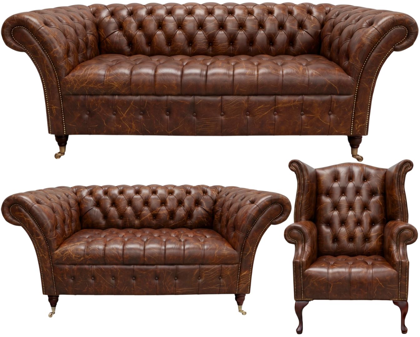 The Buckingham Chesterfield 3 Piece Suite
