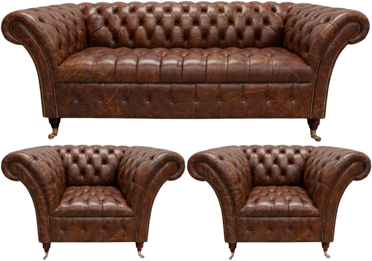 The Buckingham Chesterfield 3 Piece Suite