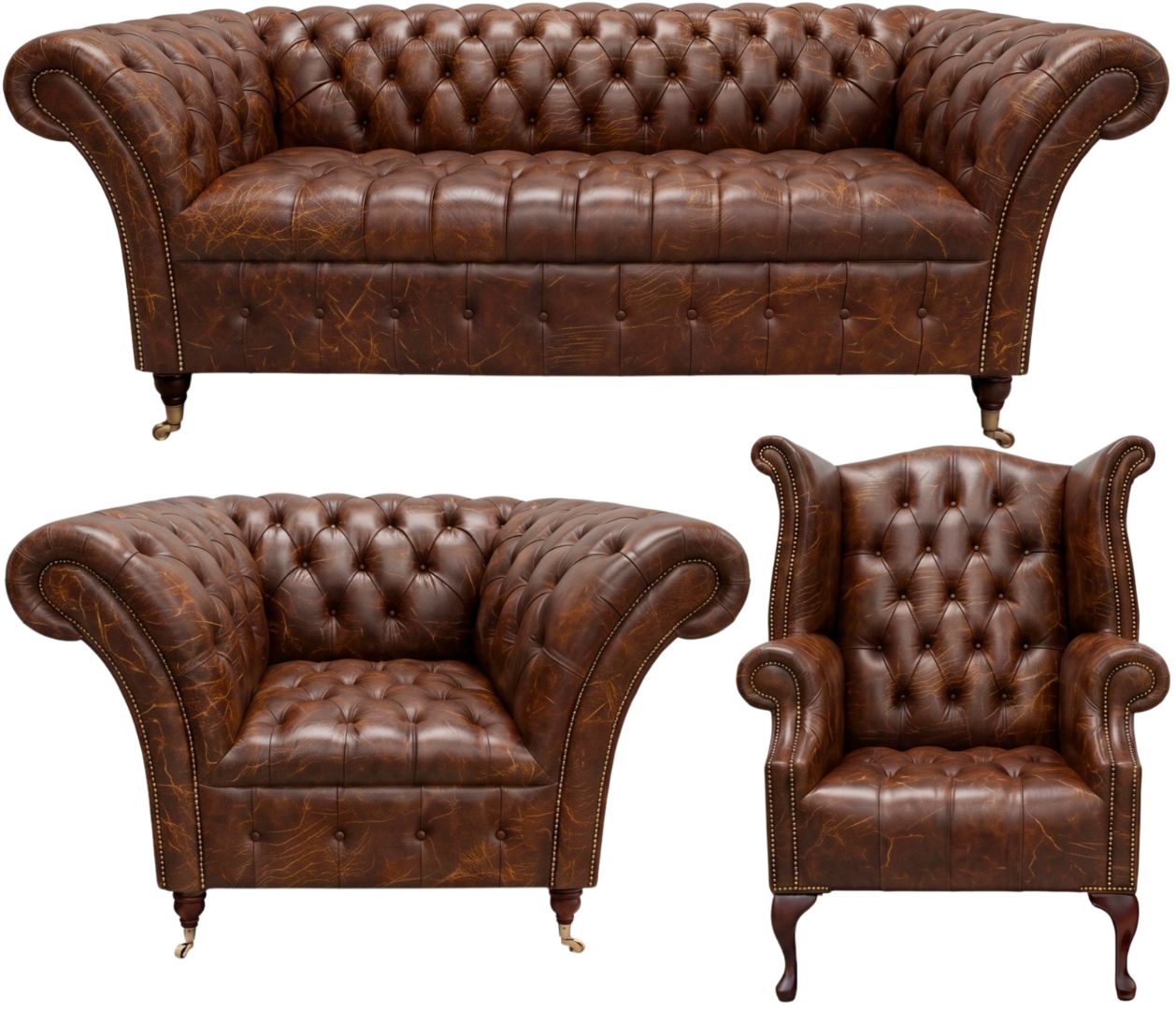 The Buckingham Chesterfield 3 Piece Suite