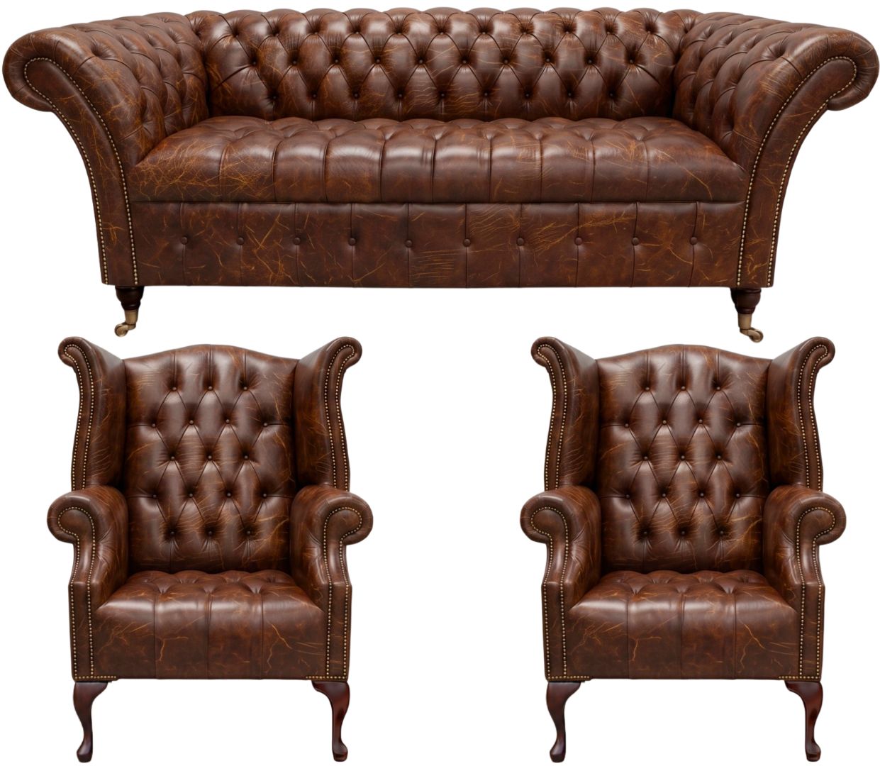 The Buckingham Chesterfield 3 Piece Suite