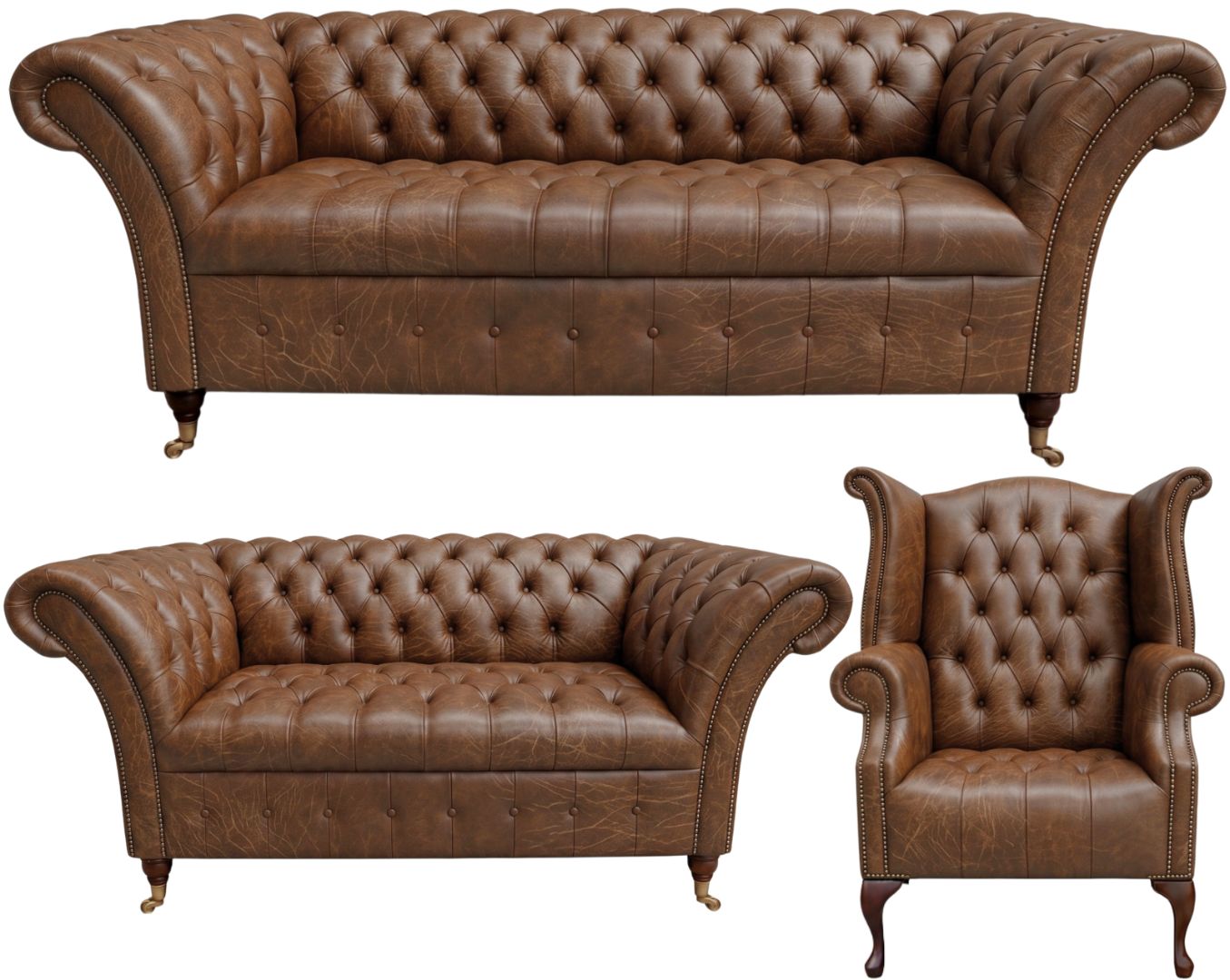 The Buckingham Chesterfield 3 Piece Suite