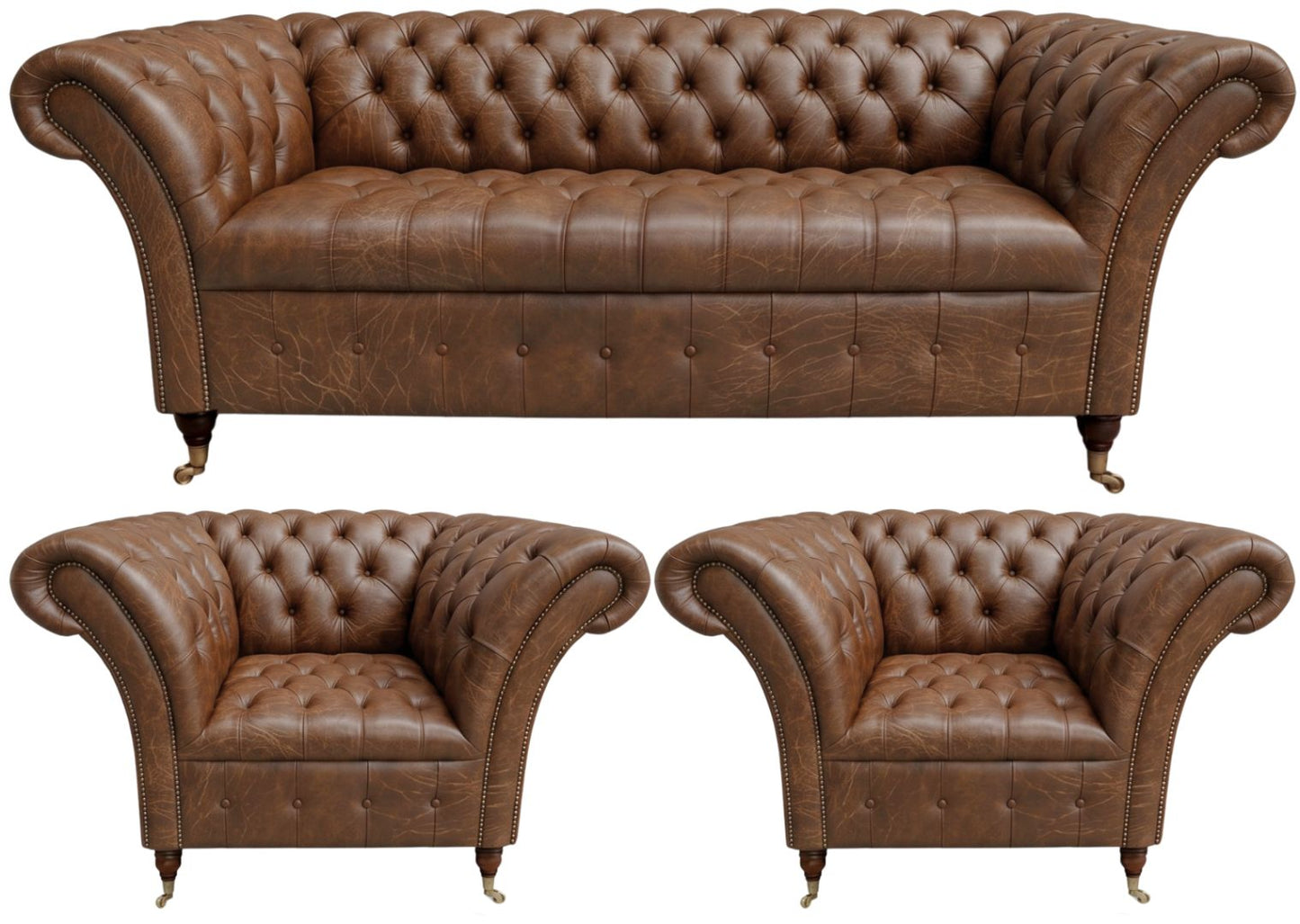 The Buckingham Chesterfield 3 Piece Suite