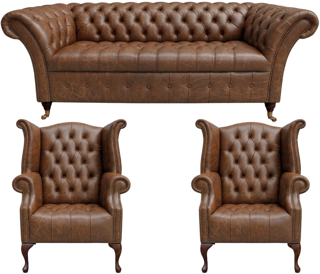The Buckingham Chesterfield 3 Piece Suite