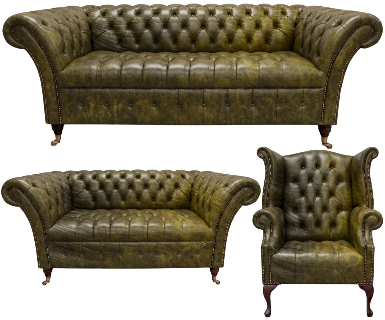 The Buckingham Chesterfield 3 Piece Suite