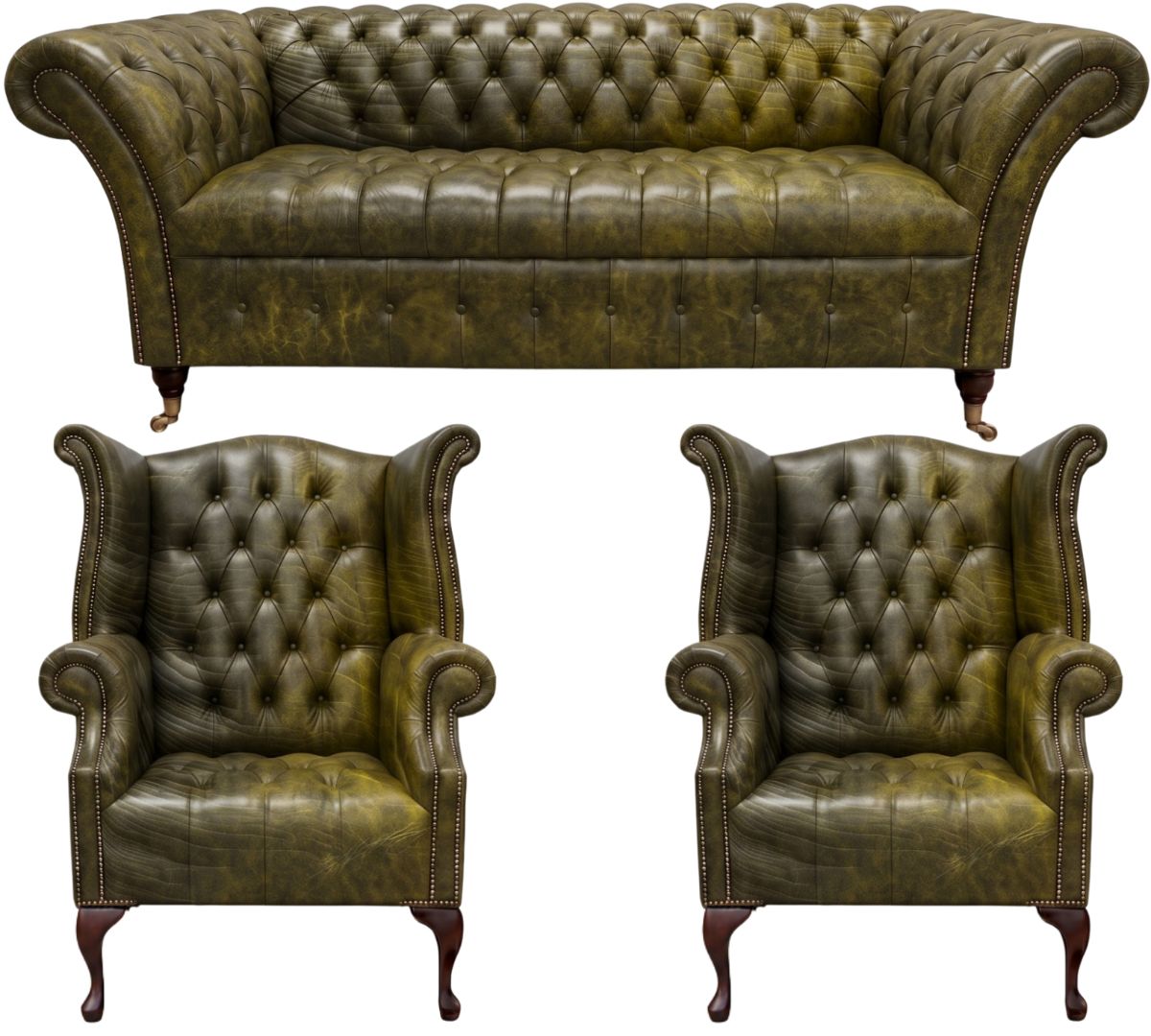 The Buckingham Chesterfield 3 Piece Suite