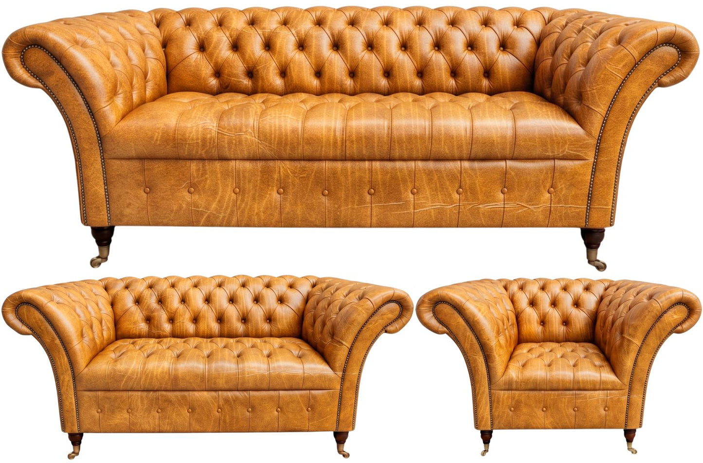 The Buckingham Chesterfield 3 Piece Suite