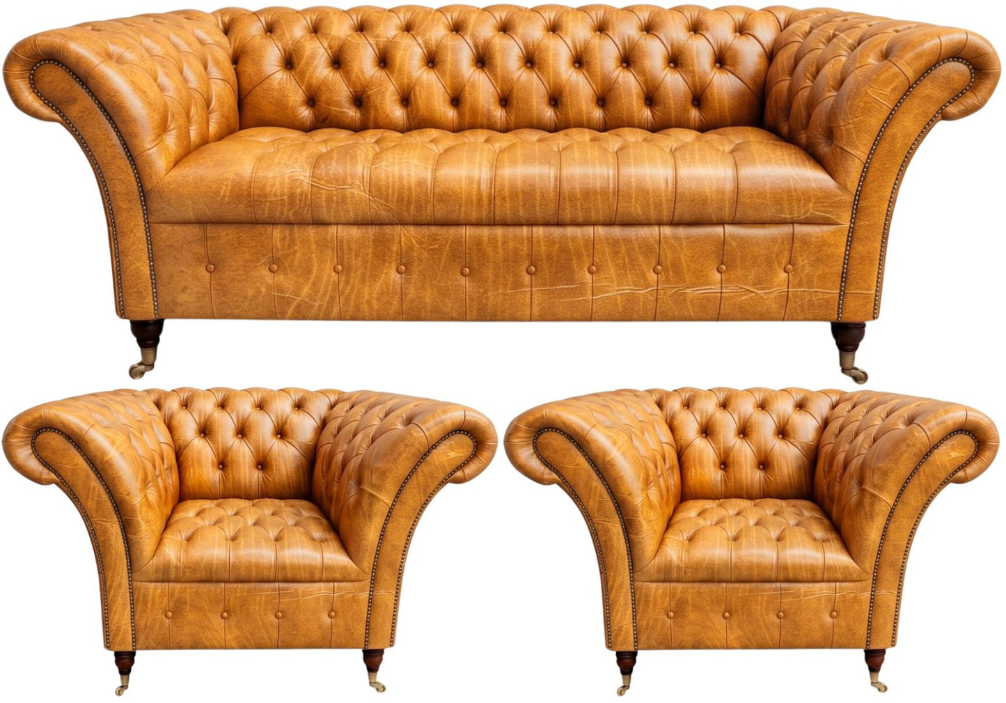 The Buckingham Chesterfield 3 Piece Suite