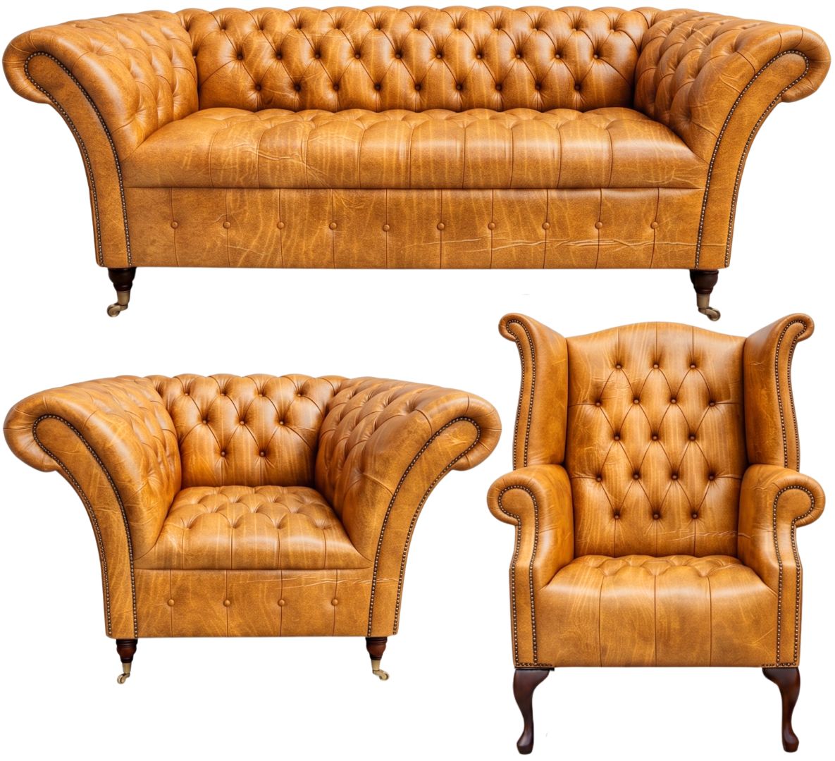 The Buckingham Chesterfield 3 Piece Suite