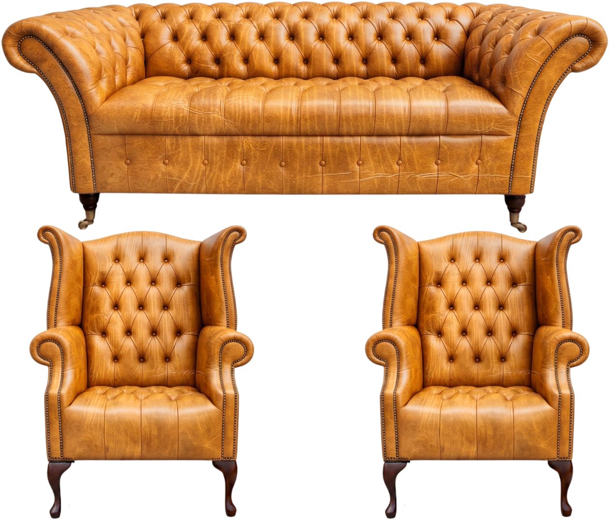 The Buckingham Chesterfield 3 Piece Suite