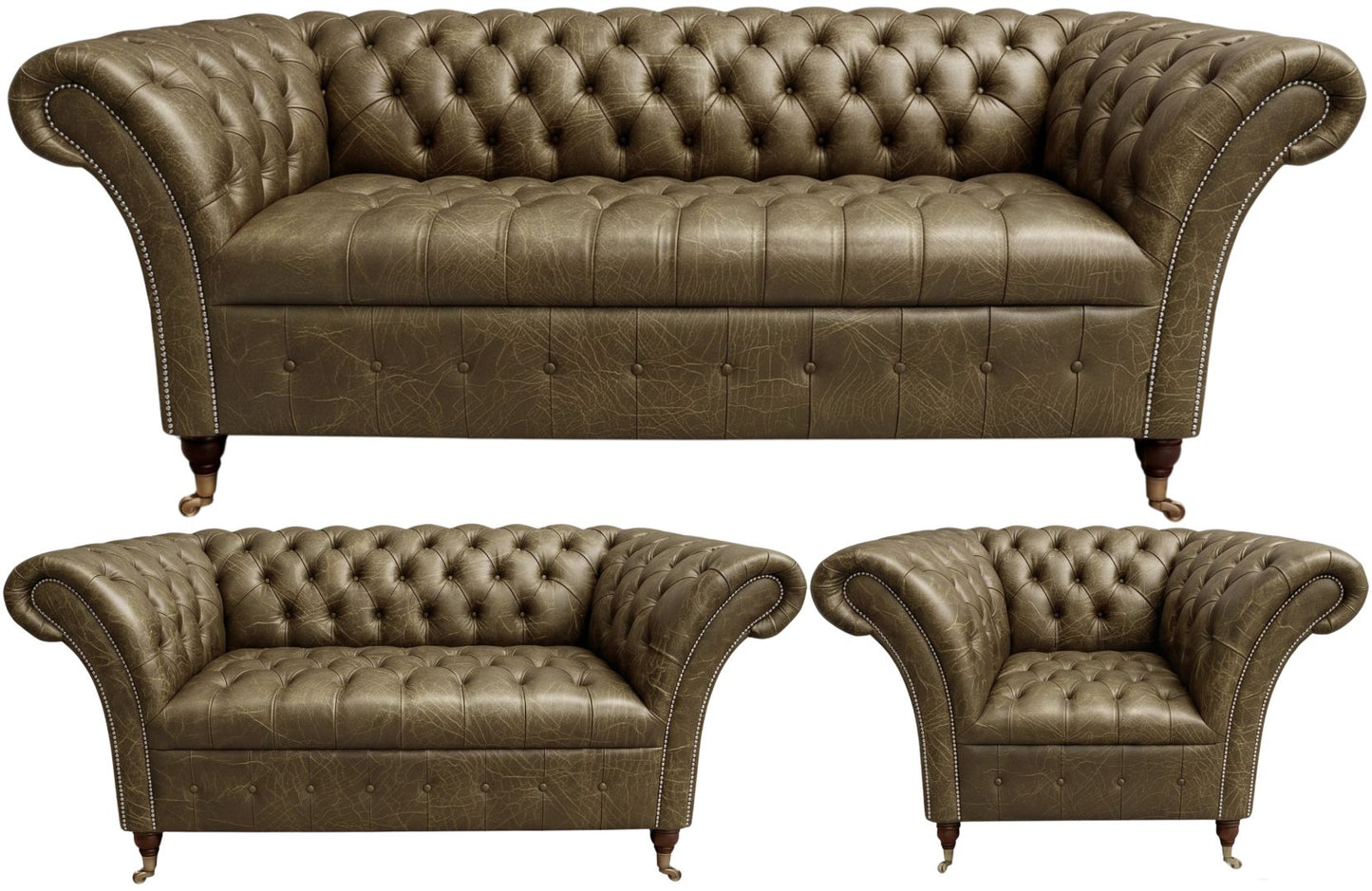 The Buckingham Chesterfield 3 Piece Suite