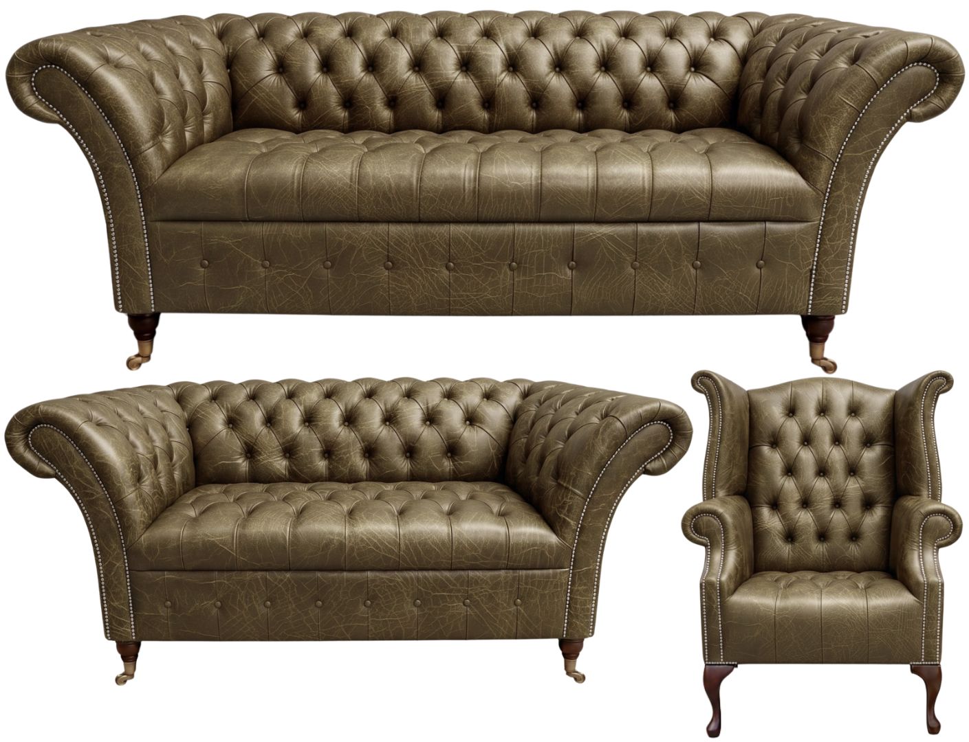 The Buckingham Chesterfield 3 Piece Suite