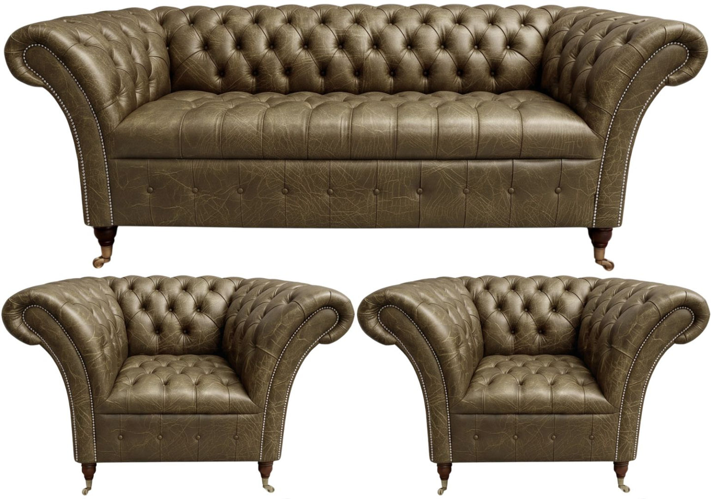The Buckingham Chesterfield 3 Piece Suite