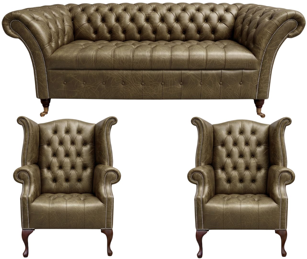 The Buckingham Chesterfield 3 Piece Suite