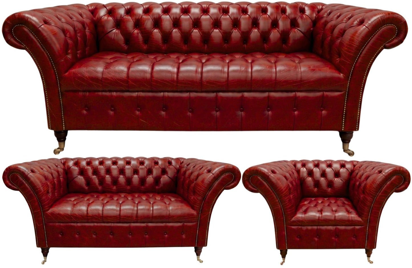The Buckingham Chesterfield 3 Piece Suite