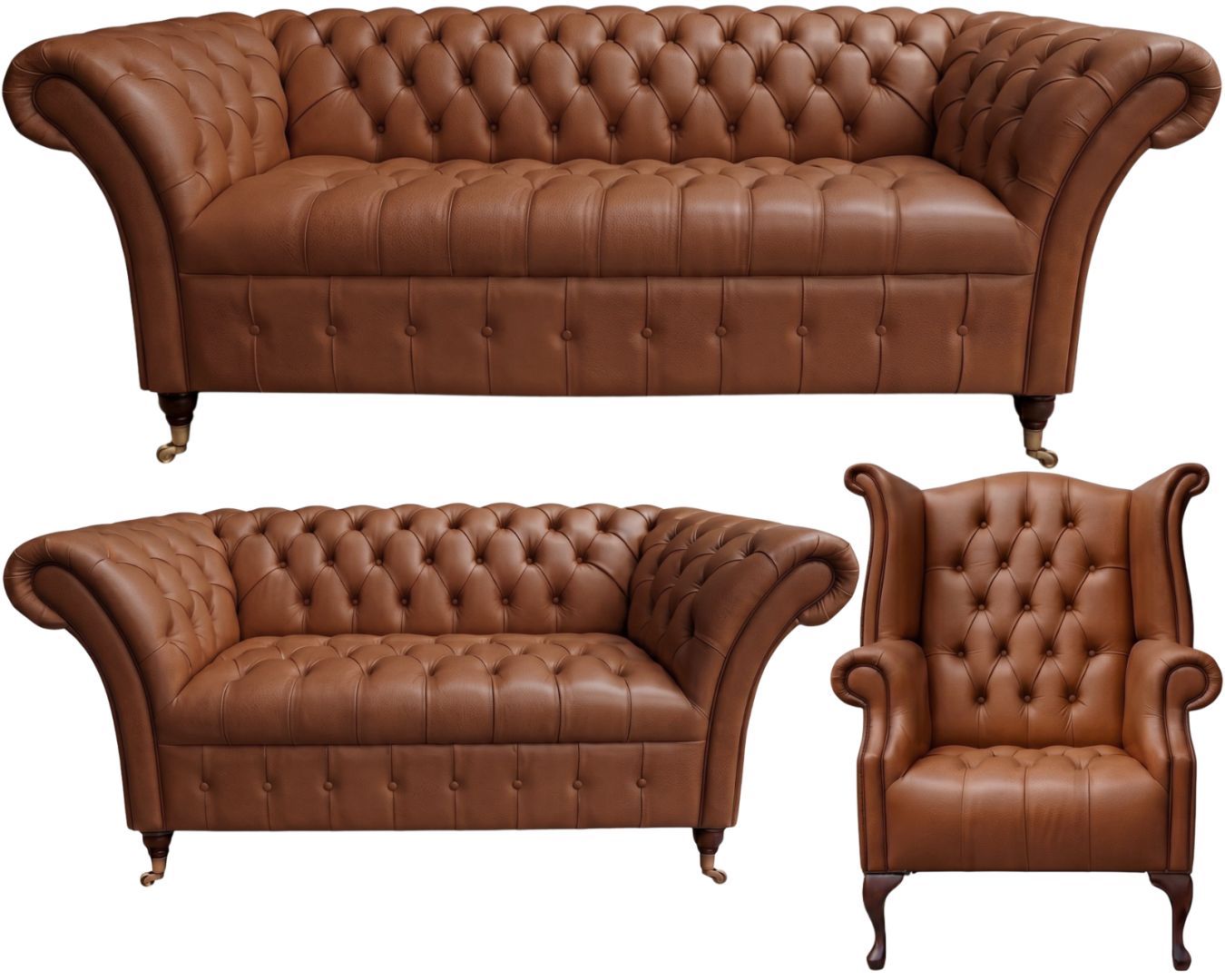 The Buckingham Chesterfield 3 Piece Suite