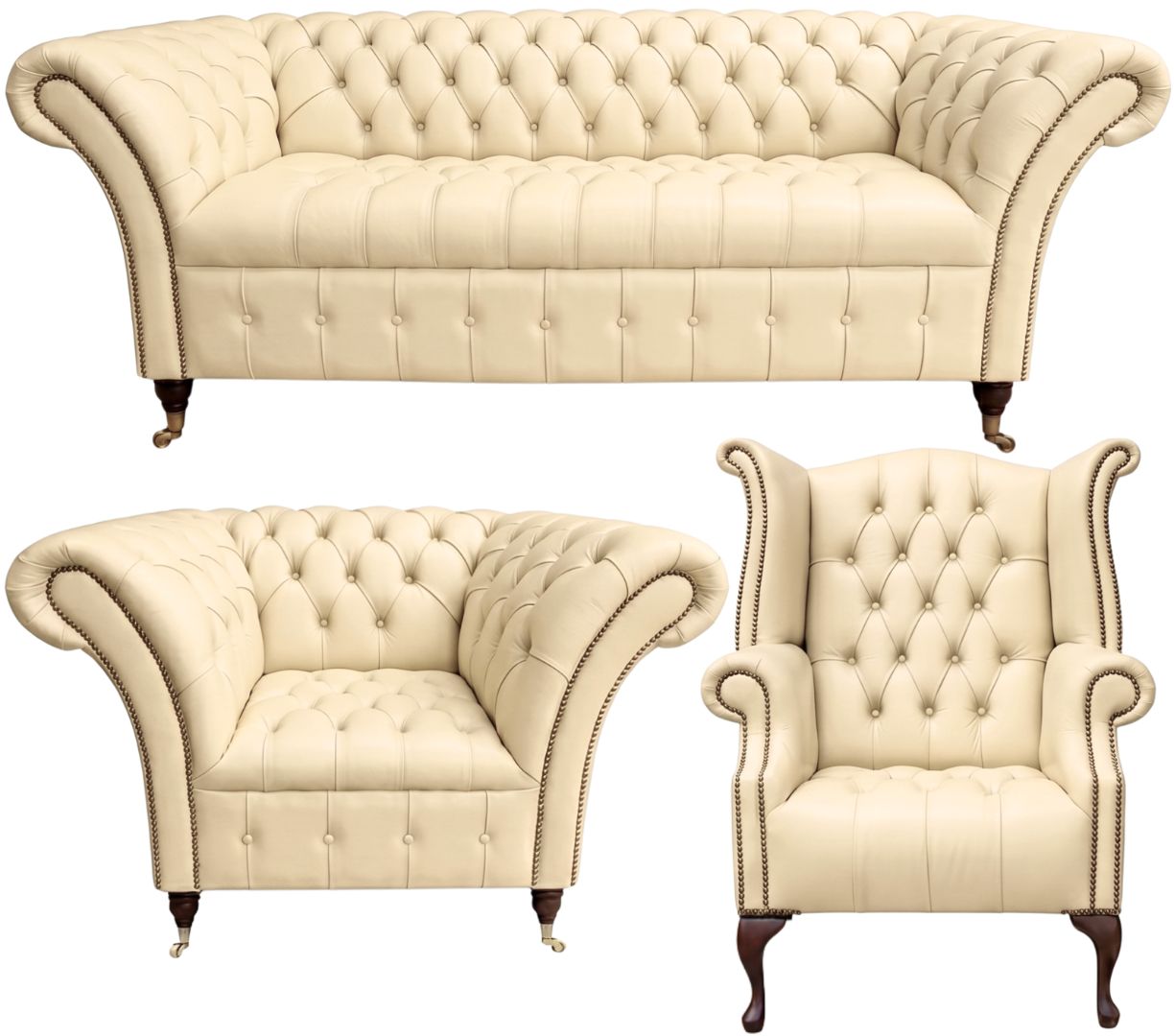 The Buckingham Chesterfield 3 Piece Suite