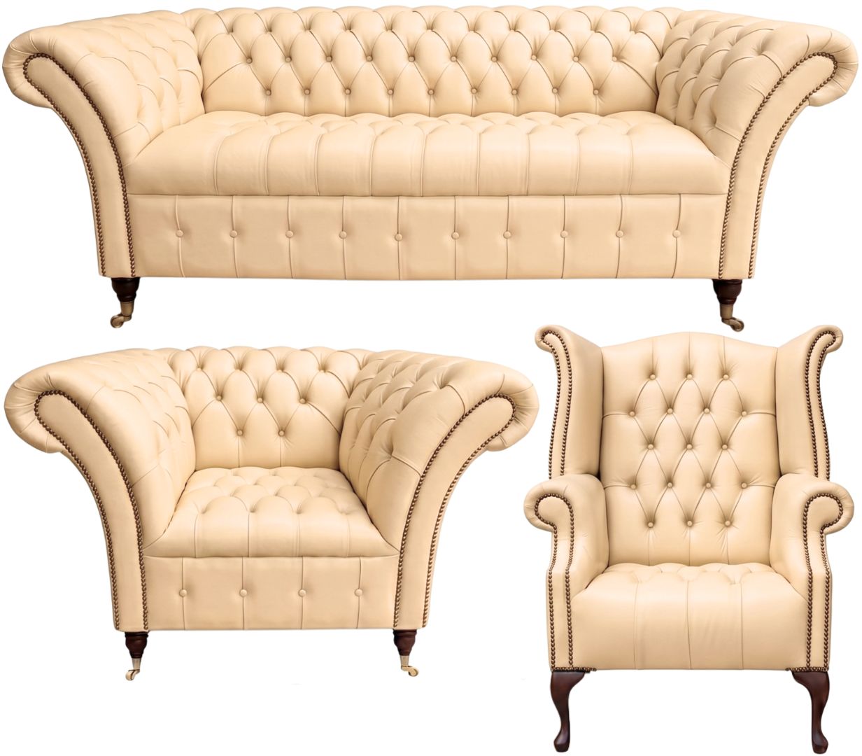 The Buckingham Chesterfield 3 Piece Suite