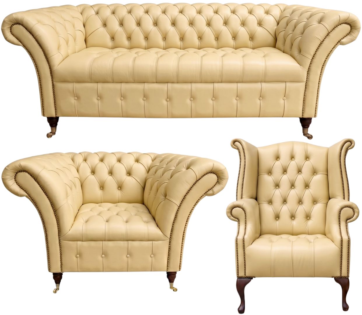 The Buckingham Chesterfield 3 Piece Suite