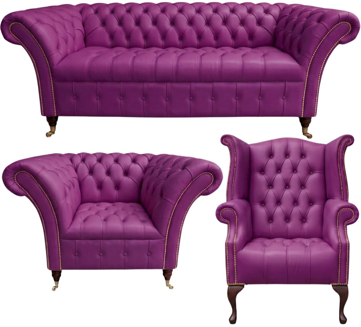 The Buckingham Chesterfield 3 Piece Suite