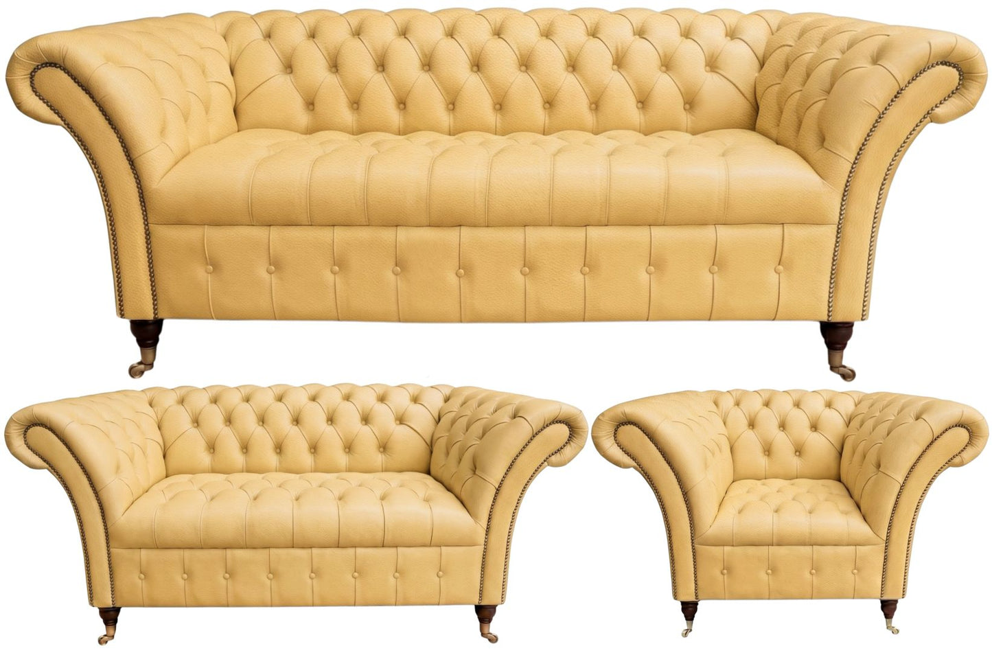 The Buckingham Chesterfield 3 Piece Suite