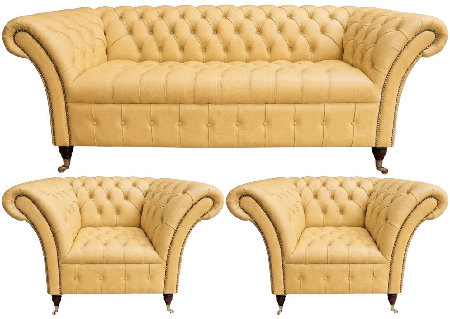The Buckingham Chesterfield 3 Piece Suite