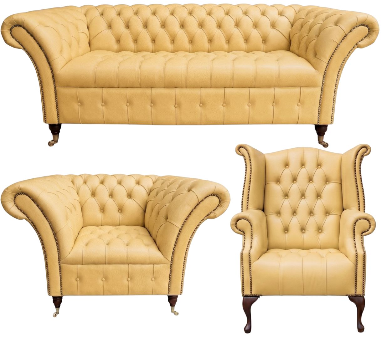 The Buckingham Chesterfield 3 Piece Suite
